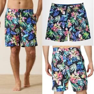 Tommy Bahama Baja Hasta La Fuego 9-Inch Boardshorts Mens Large Lined Swim Trunks